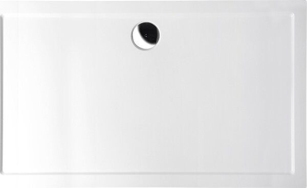 Polysan, KARIA sprchová vanička z litého mramoru, obdélník 120x80x4cm, bílá, 48511