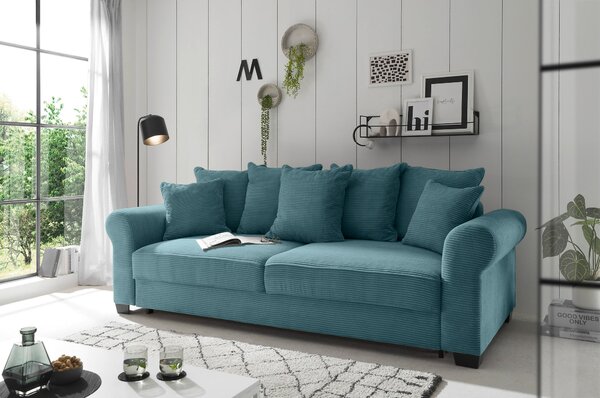ROZKLÁDACÍ POHOVKA, textil, azurová modrá MID.YOU - Rozkládací pohovky, Online Only
