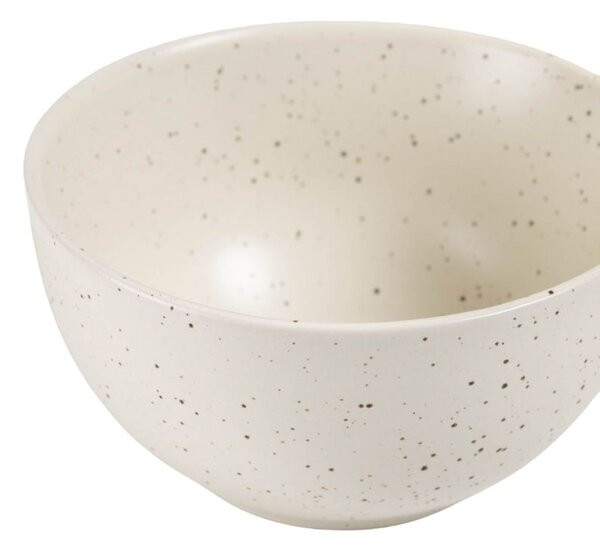 Bílá keramická miska Kave Home Aratani ? 14,2 cm
