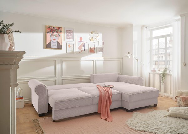 ROHOVÁ SEDAČKA, textil, růžová MID.YOU - Sedací soupravy, Online Only