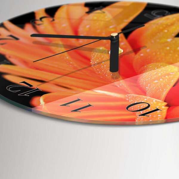 Skleněné nástěnné hodiny Gerbera zsoc-fi30-00176314
