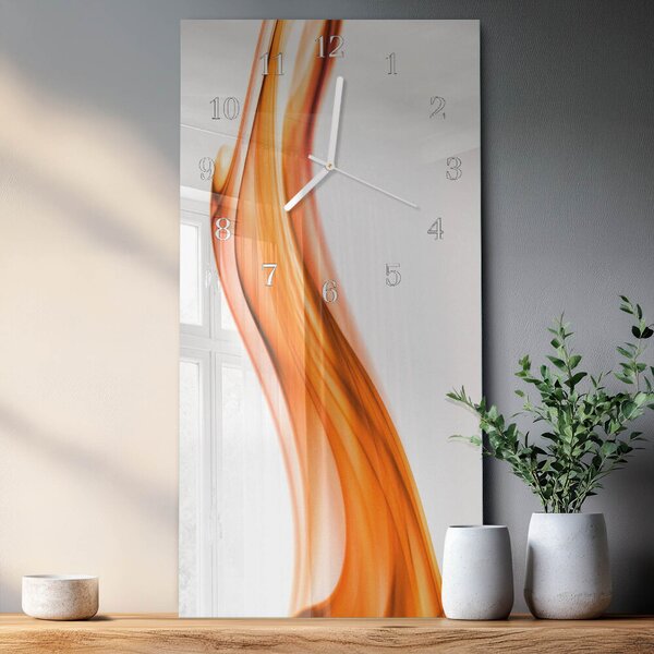 Skleněné hodiny vertikální Hlídka zsppb-30x60-00093714