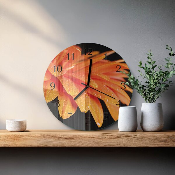 Skleněné nástěnné hodiny Gerbera zsoc-fi30-00176314