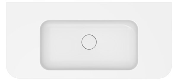 Oltens Hamnes umyvadlo 100x46.1 cm obdélníkový nábytkový bílá lesk 40214000
