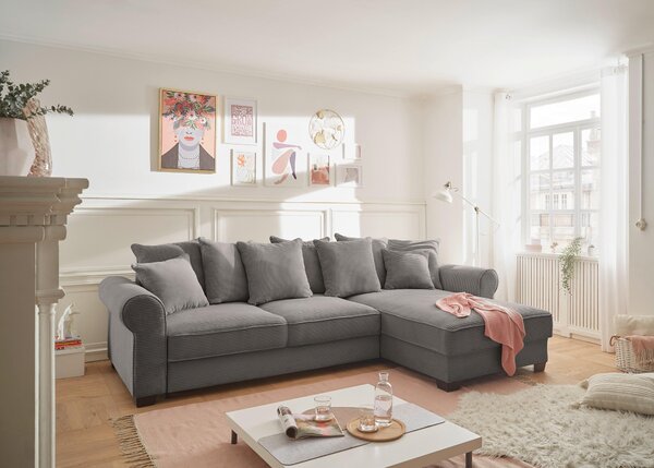ROHOVÁ SEDAČKA, textil, hnědá MID.YOU - Sedací soupravy, Online Only