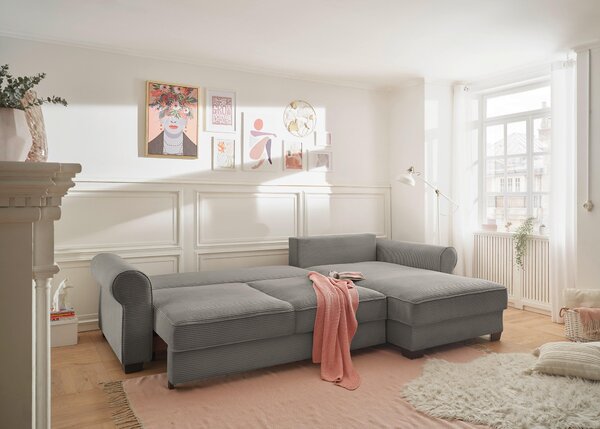 ROHOVÁ SEDAČKA, textil, hnědá MID.YOU - Sedací soupravy, Online Only
