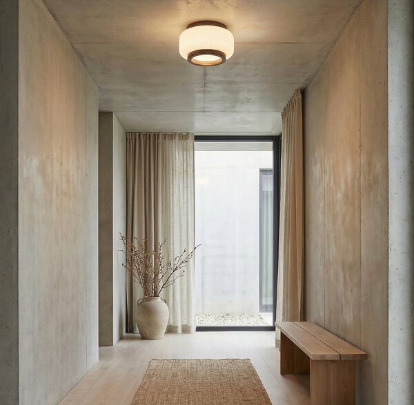 Stropní Lampa Quitani, Shiro, stmívatelné, Bílá, Obývací pokoj, Sklo, Design