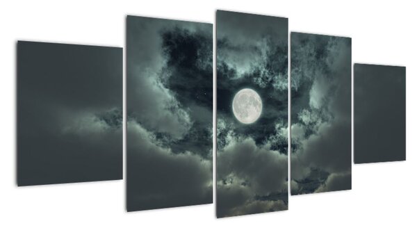 Obraz měsíce a mraků (150x70cm)