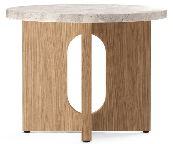 -25 % Dny MOMENTI– Audo CPH Dubový odkládací stolek AUDO ANDROGYNE 50 cm s kamennou deskou