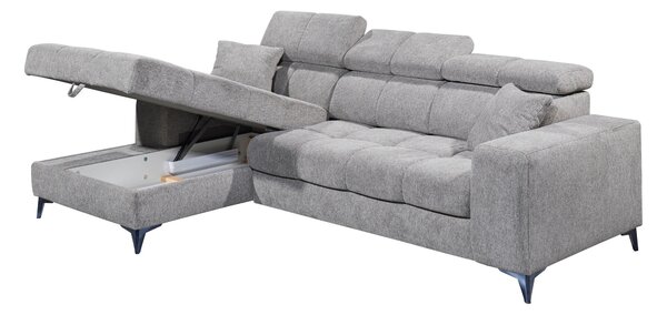 ROHOVÁ SEDAČKA, textil, šedohnědá MID.YOU - Sedací soupravy, Online Only