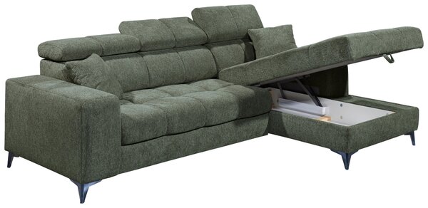 ROHOVÁ SEDAČKA, textil, tmavě zelená MID.YOU - Sedací soupravy, Online Only
