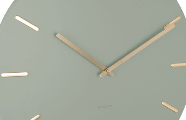-25 % Dny MOMENTI– Present time Zeleno zlaté nástěnné hodiny Torguen 45 cm