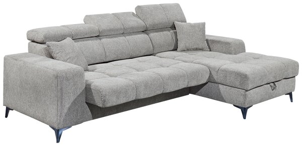 ROHOVÁ SEDAČKA, textil, světle šedá MID.YOU - Sedací soupravy, Online Only