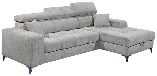 ROHOVÁ SEDAČKA, textil, světle šedá MID.YOU - Sedací soupravy, Online Only