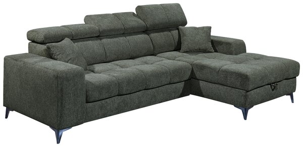 ROHOVÁ SEDAČKA, textil, tmavě zelená MID.YOU - Sedací soupravy, Online Only