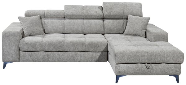 ROHOVÁ SEDAČKA, textil, světle šedá MID.YOU - Sedací soupravy, Online Only