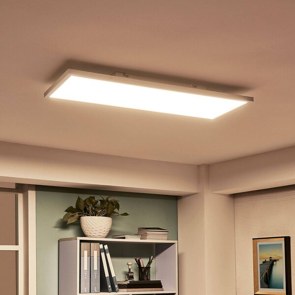 Arcchio LED panel Philia, 80 cm x 29,5 cm, stmívatelný, Bílá / opál, Obývací pokoj / jídelna, Plast, Moderní