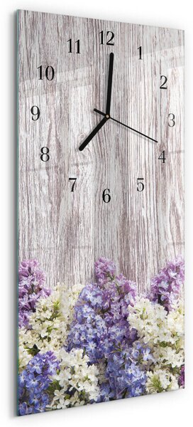 Skleněné hodiny vertikální Šeřík zsppc-30x60-00058913