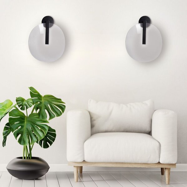 Toolight Toolight, LED nástěnné svítidlo 5W APP1313-W, černá, OSW-00926