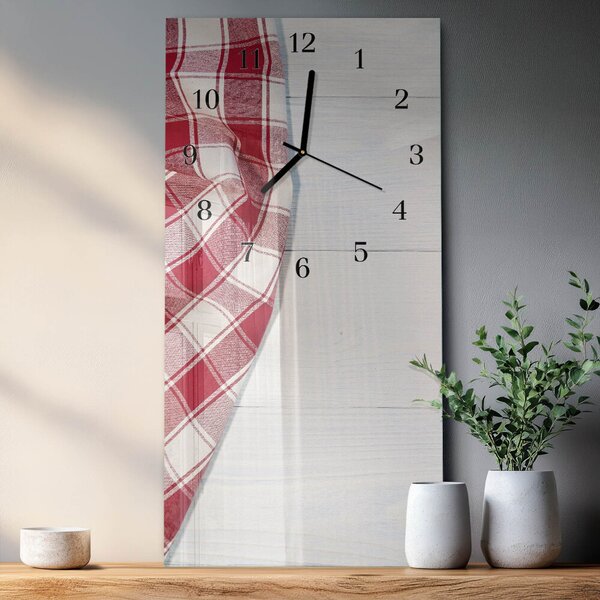 Skleněné hodiny vertikální Ubrus zsppc-30x60-00178720