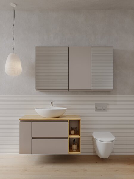 Cersanit Moduo skříňka 40x14x80 cm boční závěsná béžová S590-110-DSM