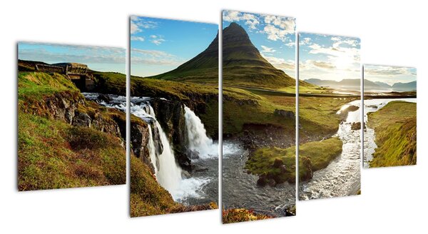 Moderní obraz - severská krajina (150x70cm)