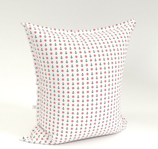 NábytekProNás Sedací vak Pillow XXL Kormidlo + kotva white - (v/š/h) 170 x 150 x 30 cm