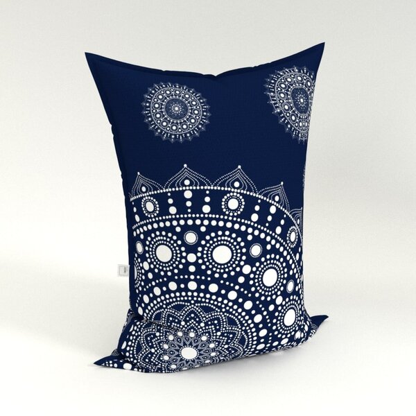 NábytekProNás Sedací vak Pillow Mandala Tmavě modrá - (v/š/h): 145 x 110 x 25 cm