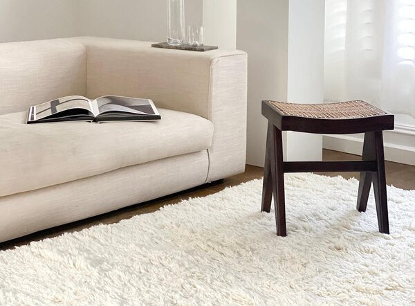 Linie Design Vlněný koberec Vantaa White, huňatý Barva: White (bílá), Rozměr: 140x200 cm