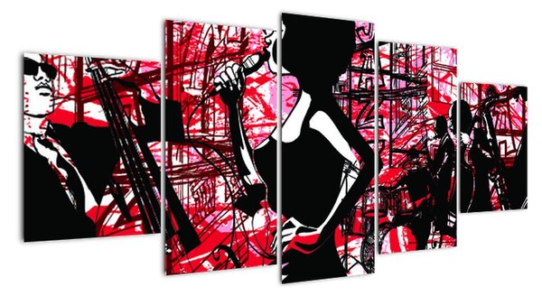 Pop-art obraz ženy (150x70cm)