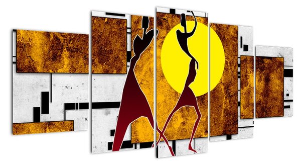 Moderní abstraktní obrazy (150x70cm)