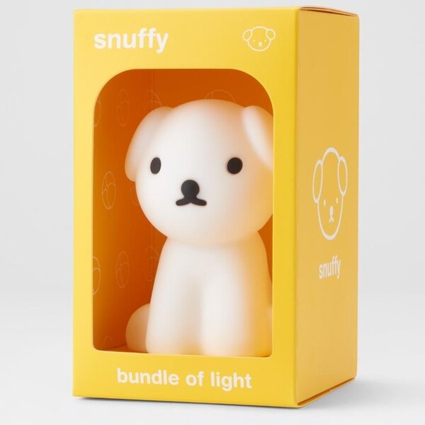Bílá plastová dětská LED lampa Mr. Maria Snuffy 11 cm