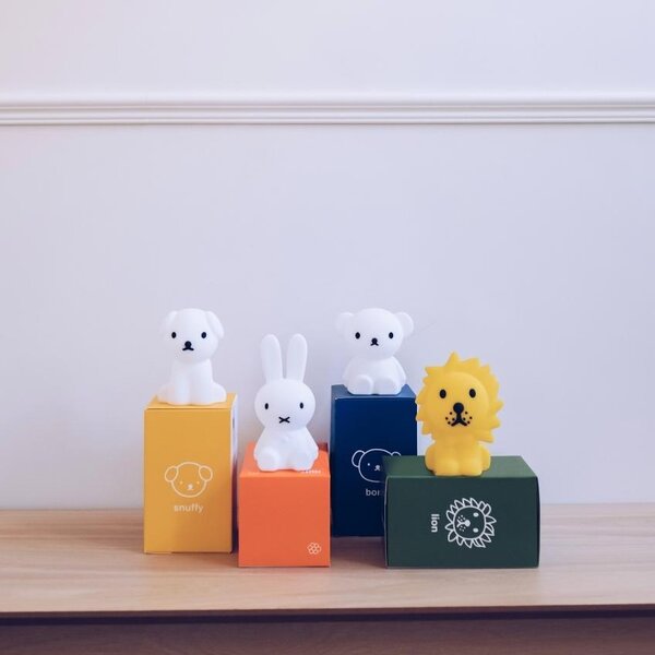 Bílá plastová dětská LED lampa Mr. Maria Miffy 11 cm