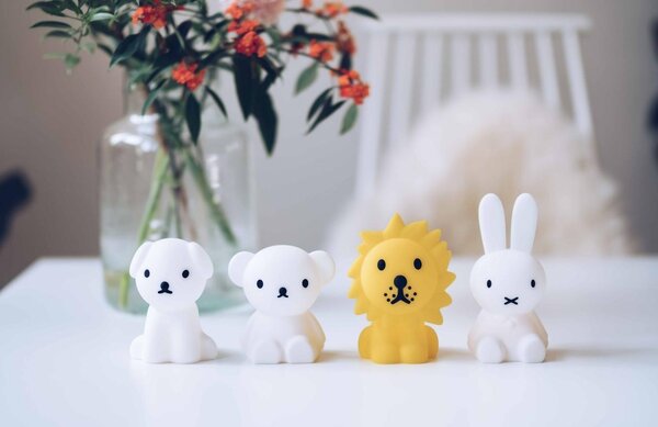 Bílá plastová dětská LED lampa Mr. Maria Miffy 11 cm