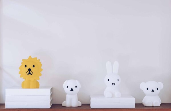 Bílá plastová dětská LED lampa Mr. Maria Miffy 11 cm