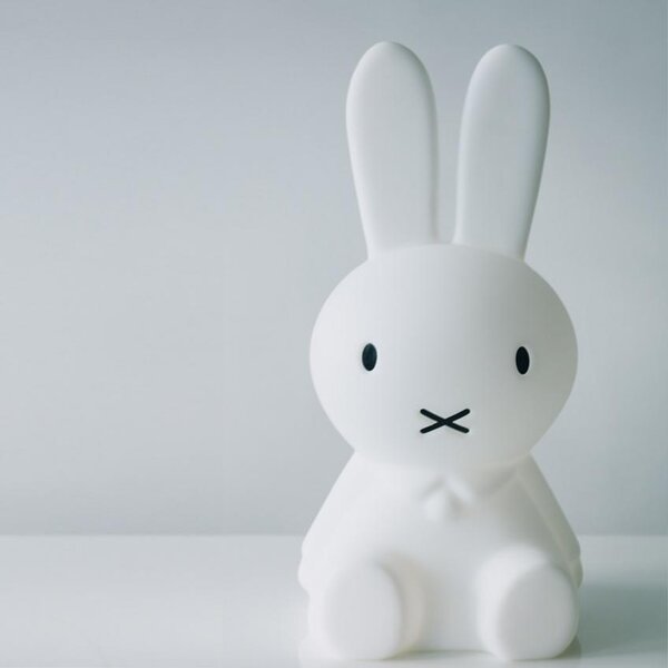 Bílá plastová dětská LED lampa Mr. Maria Miffy XL 80 cm