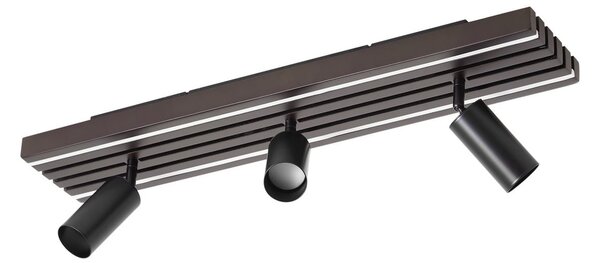 Stropní Lampa Lucande, Tiron, stmívatelné, Dřevo, Obývací pokoj, Dřevo, Moderní