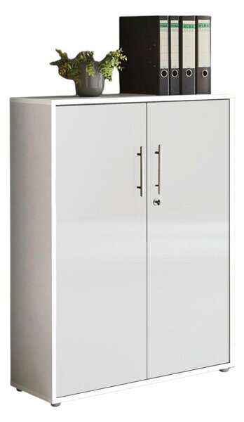 SKŘÍŇ NA ŠANONY, bílá, vysoce lesklá bílá, 84,4/113,6/33 cm MID.YOU - Online Only kancelářský nábytek, Online Only