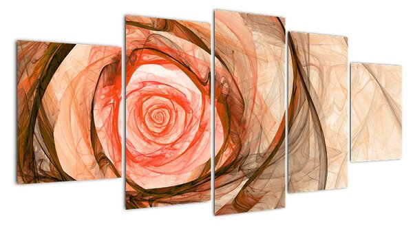 Obraz květ růže (150x70cm)