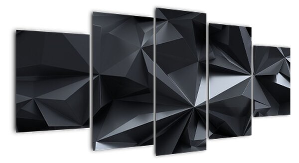 Černobílý obraz - abstrakce (150x70cm)