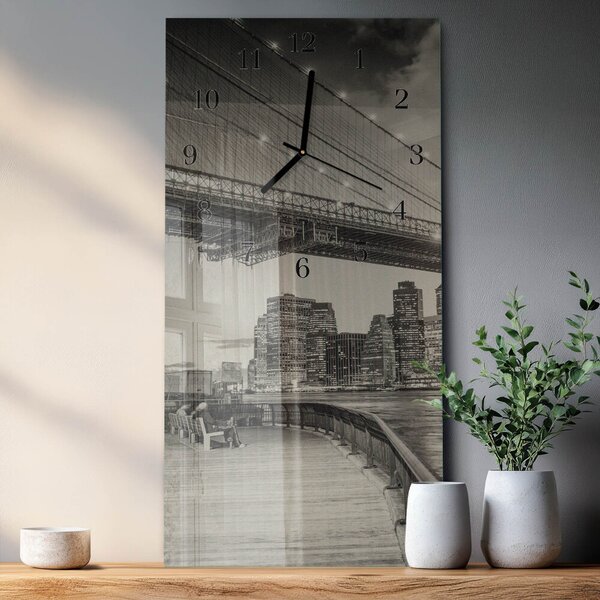 Skleněné hodiny vertikální Perspektivy zsppc-30x60-00171847
