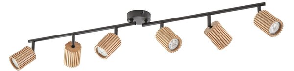 Stropní Lampa Lindby, Stralino, stmívatelné, Dřevo, Chodba, Dřevo, Moderní