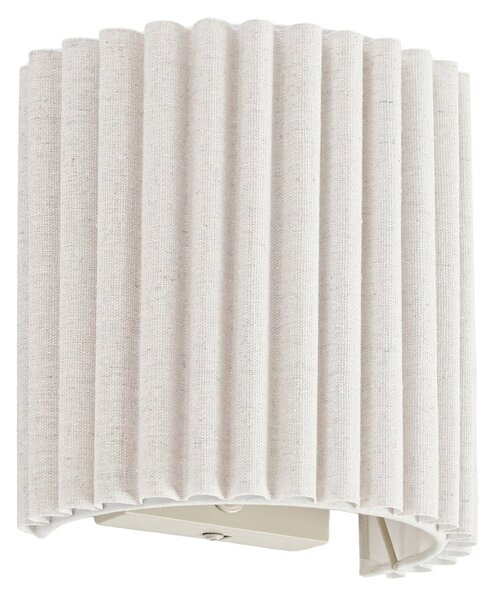 Nástěnná Svítidla Lindby, Libbie, stmívatelné, Béžová, Chodba, Tkanina / Textil