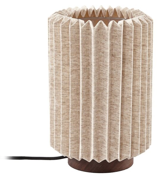 Stolní lampa Lindby, Maveo, Šedá, Obývací pokoj, Tkanina / Textil, Skandinávský