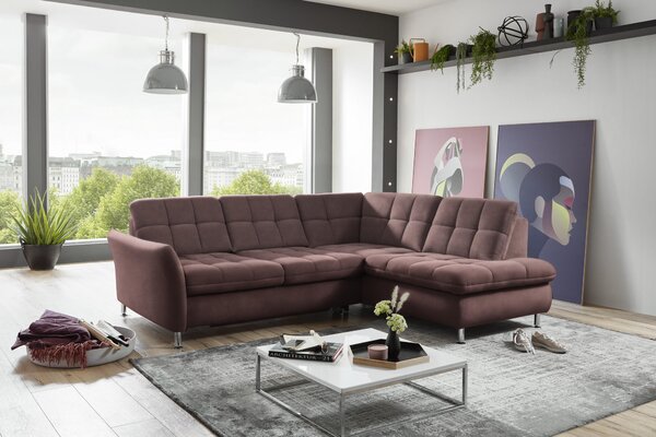 SEDACÍ SOUPRAVA, textil, vínově červená Beldomo Style - Sedací soupravy