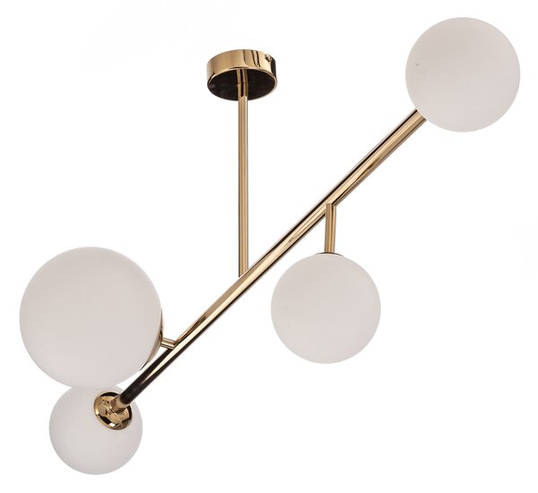 Stropní Lampa ALDEX, Dione, stmívatelné, Zlatá / mosazná, Jídelna, Kov, Moderní