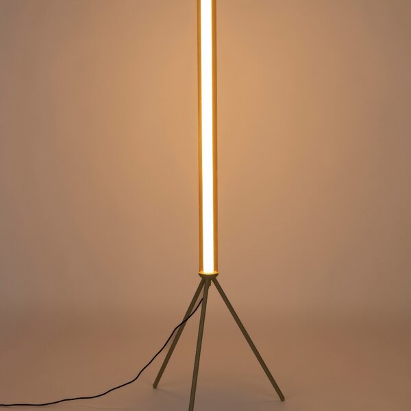 Béžová skleněná stojací lampa ZUIVER SCOTTY 156 cm