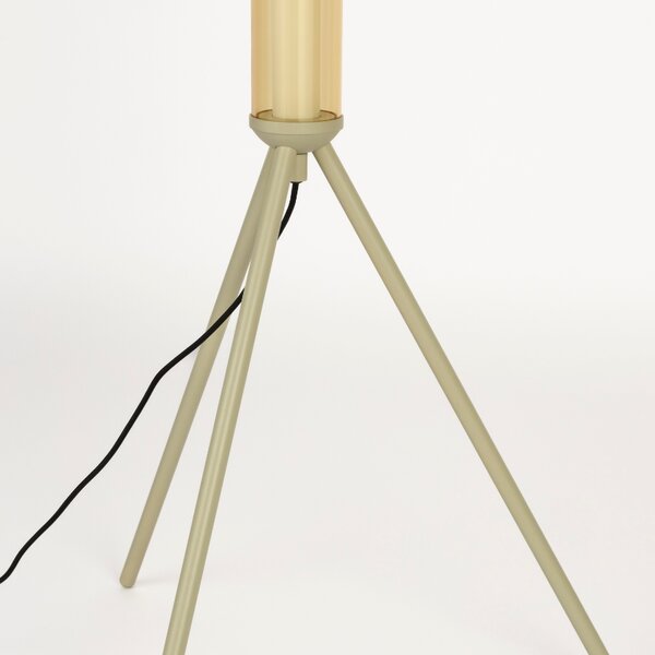 Béžová skleněná stojací lampa ZUIVER SCOTTY 156 cm