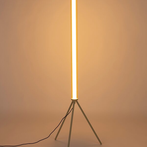 Béžová skleněná stojací lampa ZUIVER SCOTTY 156 cm