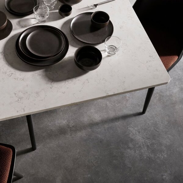 Audo CPH Tmavě hnědo šedý porcelánový dezertní talíř AUDO NEW NORM 13,5 cm